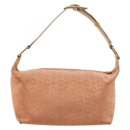 Celine C Macadam Shoulder bag Suede, ORANGE, SUEDE, Shoulder bag