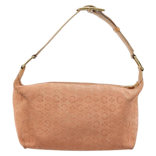 Celine C Macadam Shoulder bag Suede, ORANGE, SUEDE, Shoulder bag