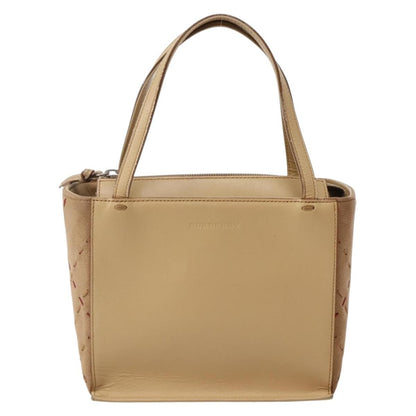 Burberry Vintage Handbag Leather, BEIGE, LEATHER, Handbag