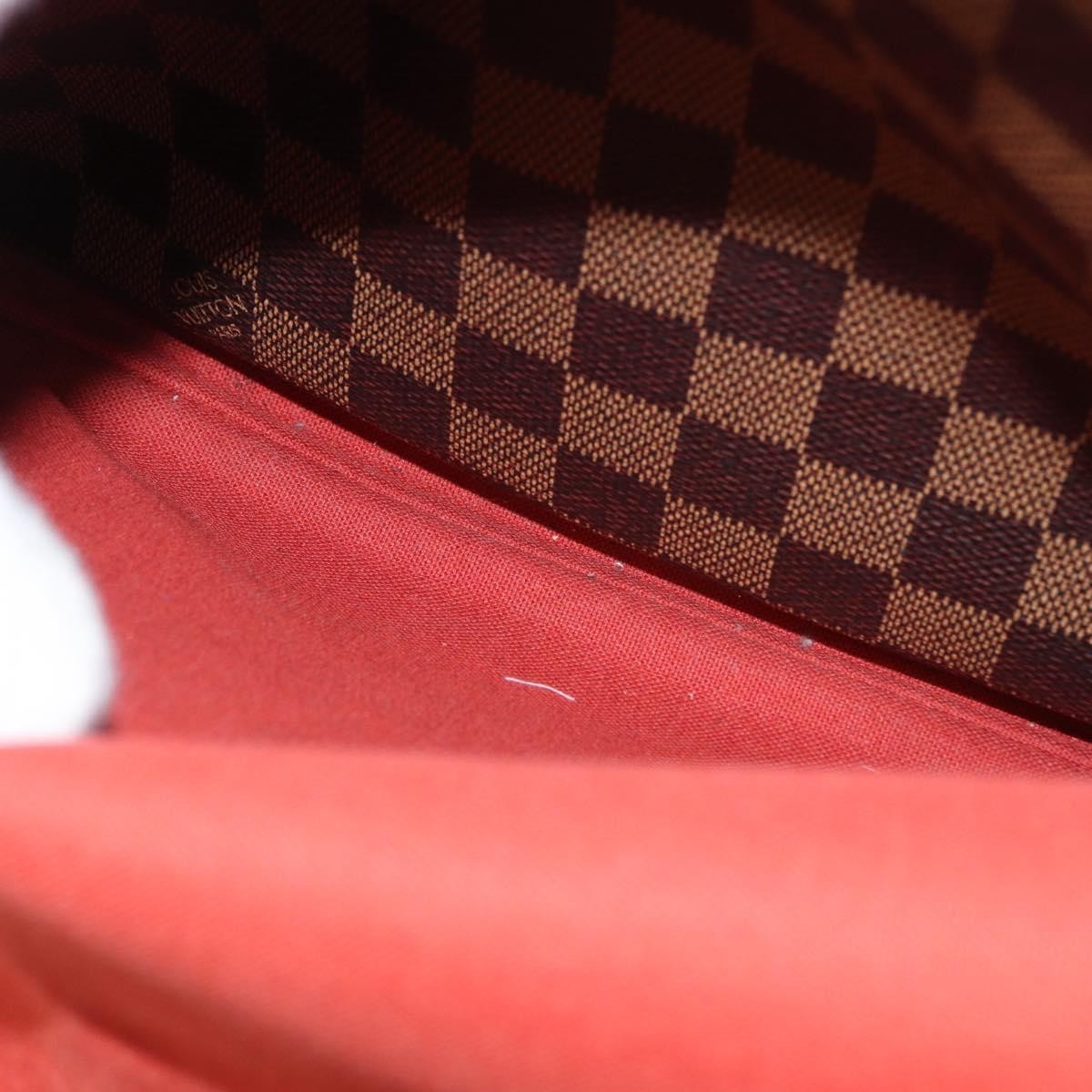 Louis Vuitton Naviglio Handbag Damier, BROWN, CANVAS, Shoulder bag