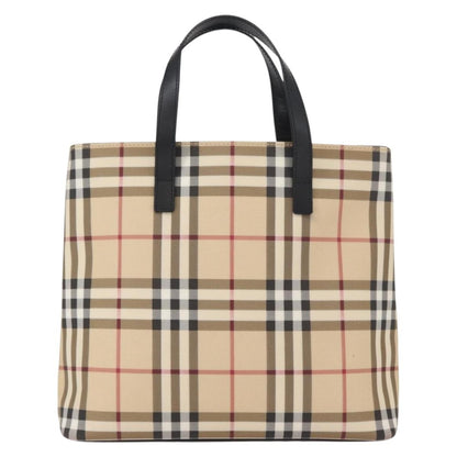 Burberry Top Handle Tote Nova Check Canvas, BEIGE, CANVAS, Handbag