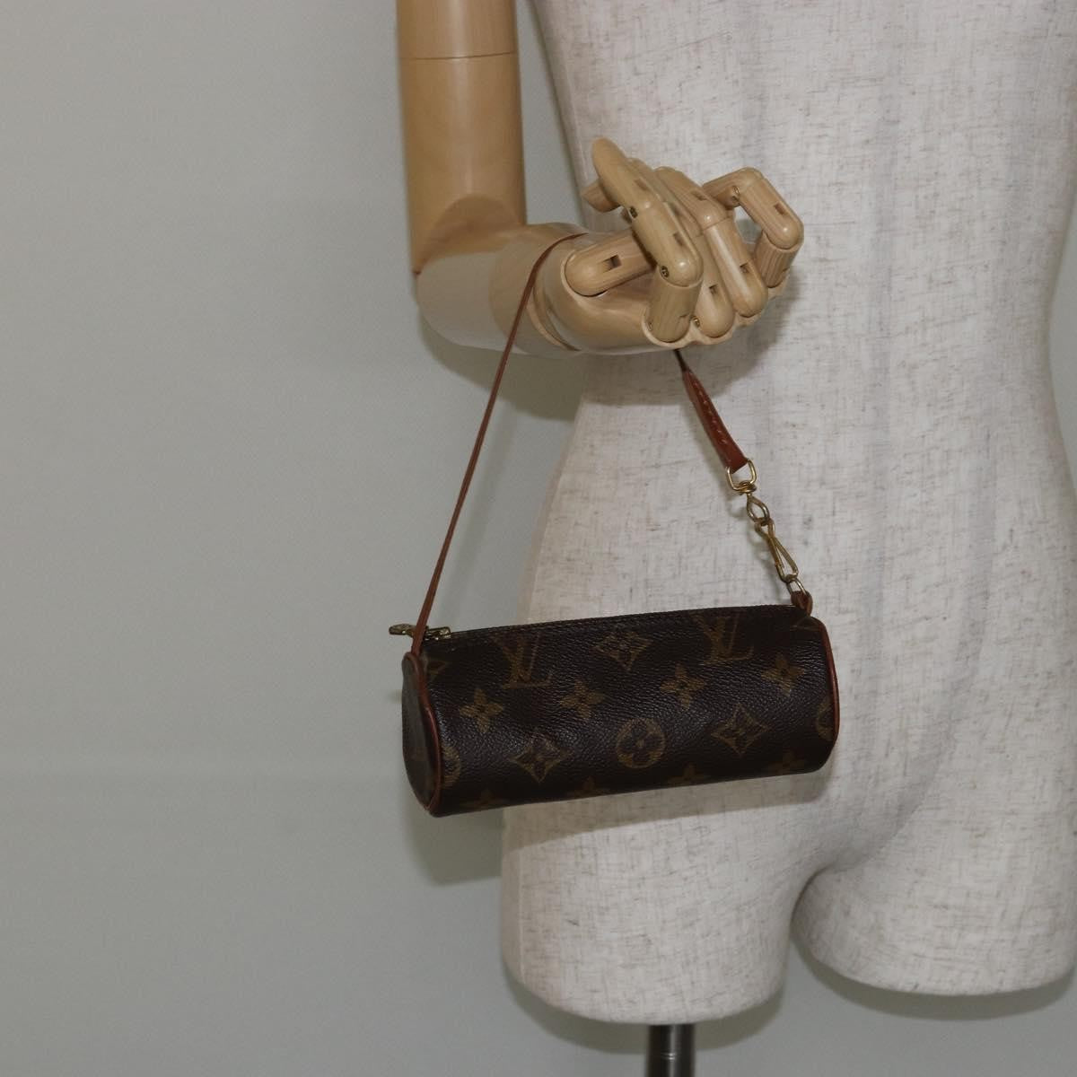 Louis Vuitton Papillon Pochette Monogram Canvas, BROWN, CANVAS, Handbag