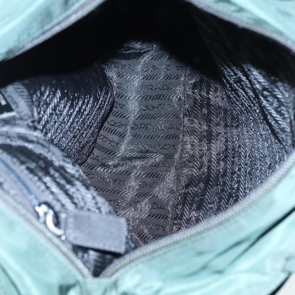 Prada Vintage Zip Tote Tessuto, KHAKI, NYLON, Tote bag