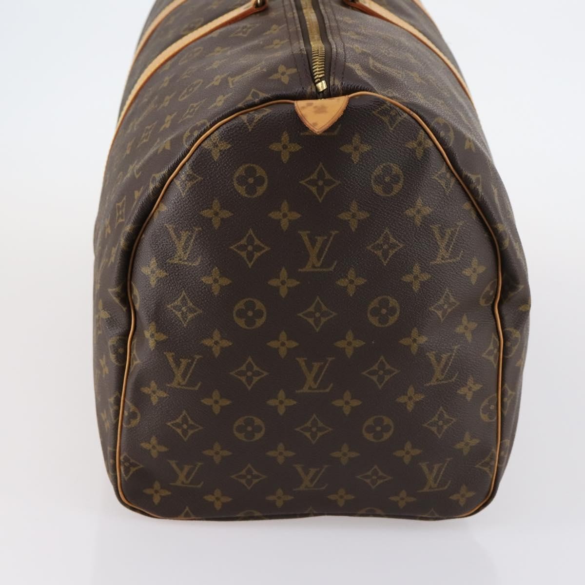 Louis Vuitton Keepall Bag Monogram Canvas, BROWN, CANVAS, Travel bag