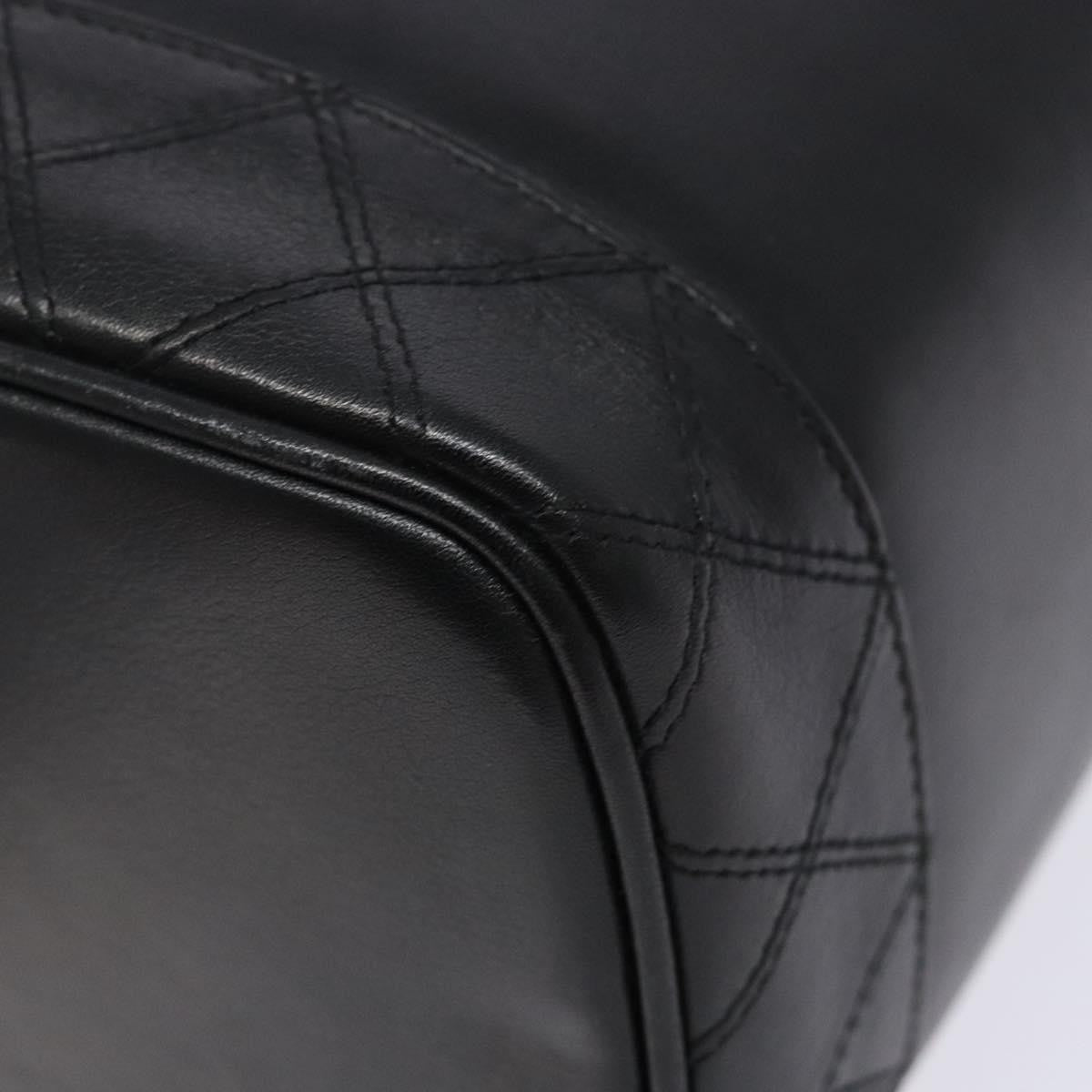 Chanel Vintage Timeless Cosmetic Case Caviar, BLACK, LEATHER, Toiletry Case