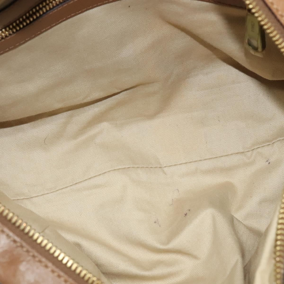 Chloe Elsie Satchel Leather, BROWN, LEATHER, Handbag