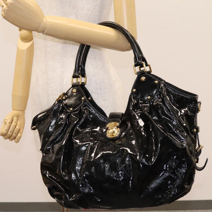 Louis Vuitton Surya Tote bag Mahina Patent Leather, BLACK, PATENT_LEATHER, Shoulder bag