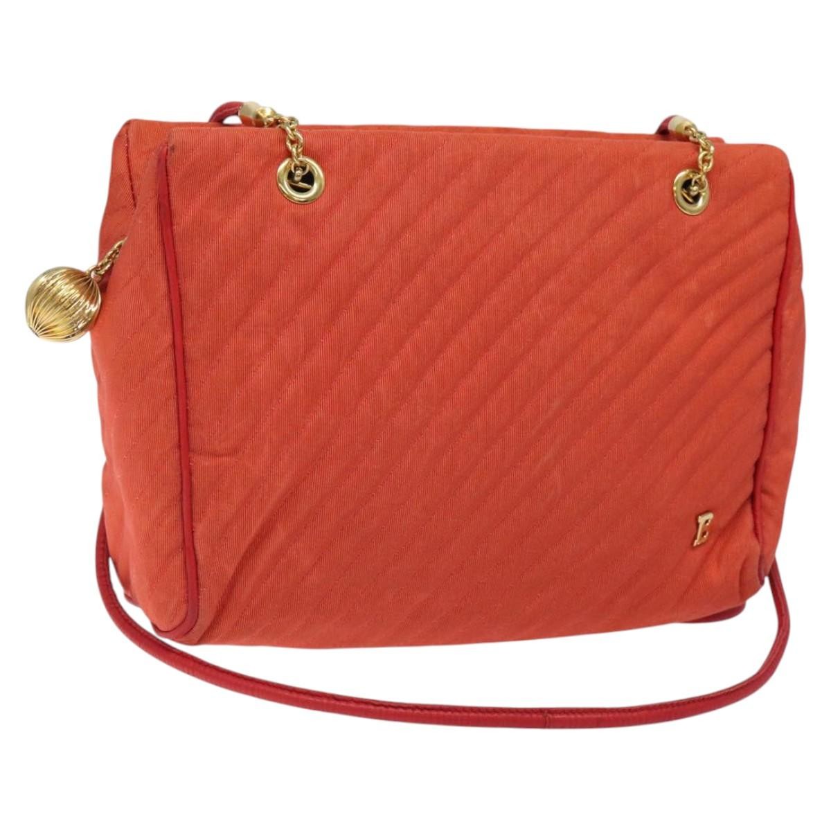 Bally Vintage Shoulder Bag Nylon, ORANGE, NYLON, Shoulder bag