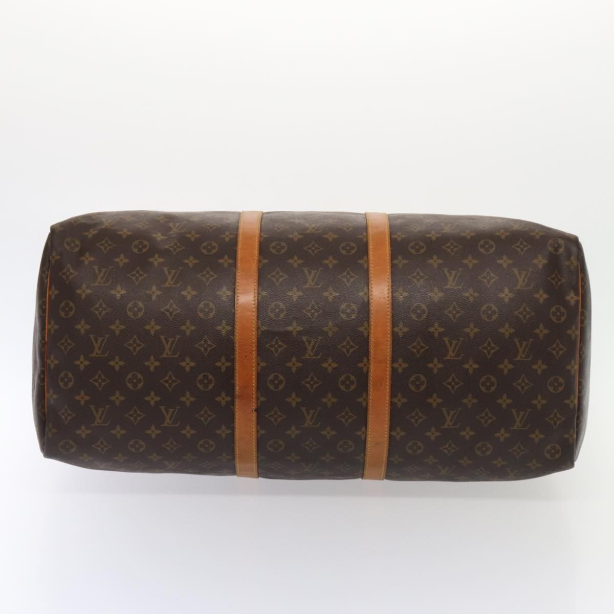 Louis Vuitton Keepall Bag Monogram Canvas, BROWN, CANVAS, Travel bag