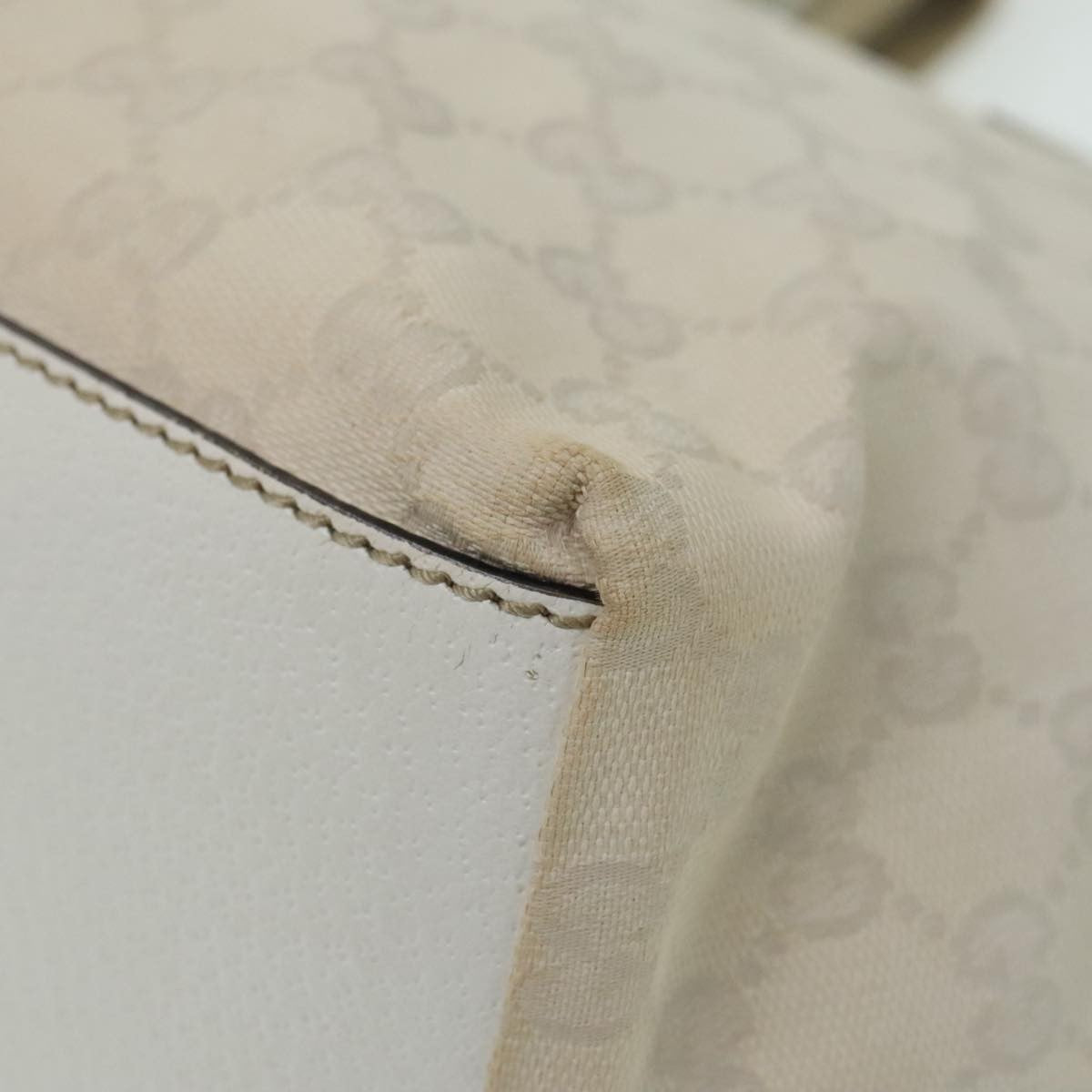 Gucci Web Zip Tote GG Canvas, WHITE, CANVAS, Tote bag