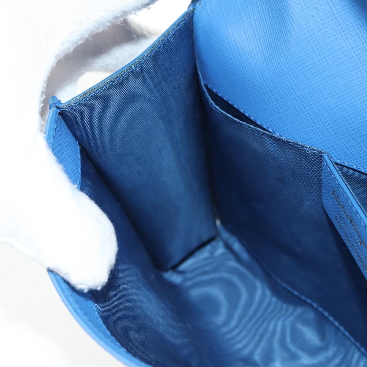 Salvatore Ferragamo Ginny Crossbody Bag Leather, BLUE, LEATHER, Shoulder bag