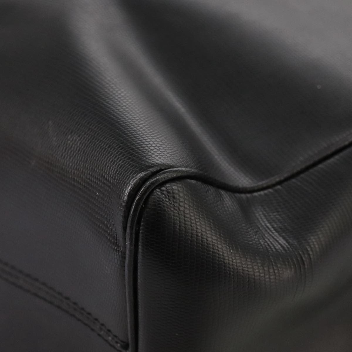 Celine Circle Logo Handbag Leather, BLACK, LEATHER, Handbag