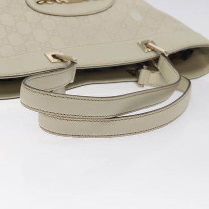 Gucci Punch Tote Guccissima Leather, WHITE, CANVAS, Tote bag
