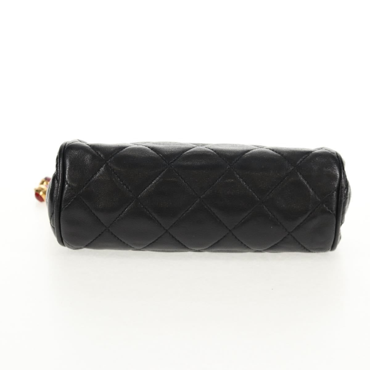Chanel Vintage Clutch Leather, BLACK, LEATHER, Clutche & pouche