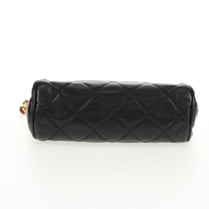 Chanel Vintage Clutch Leather, BLACK, LEATHER, Clutche & pouche
