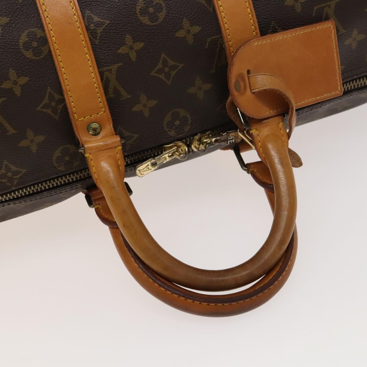 Louis Vuitton Keepall Bag Monogram Canvas, BROWN, CANVAS, Travel bag