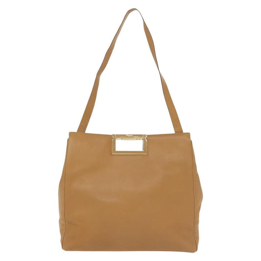 Salvatore Ferragamo Shoulder Bag Leather, BEIGE, LEATHER, Shoulder bag
