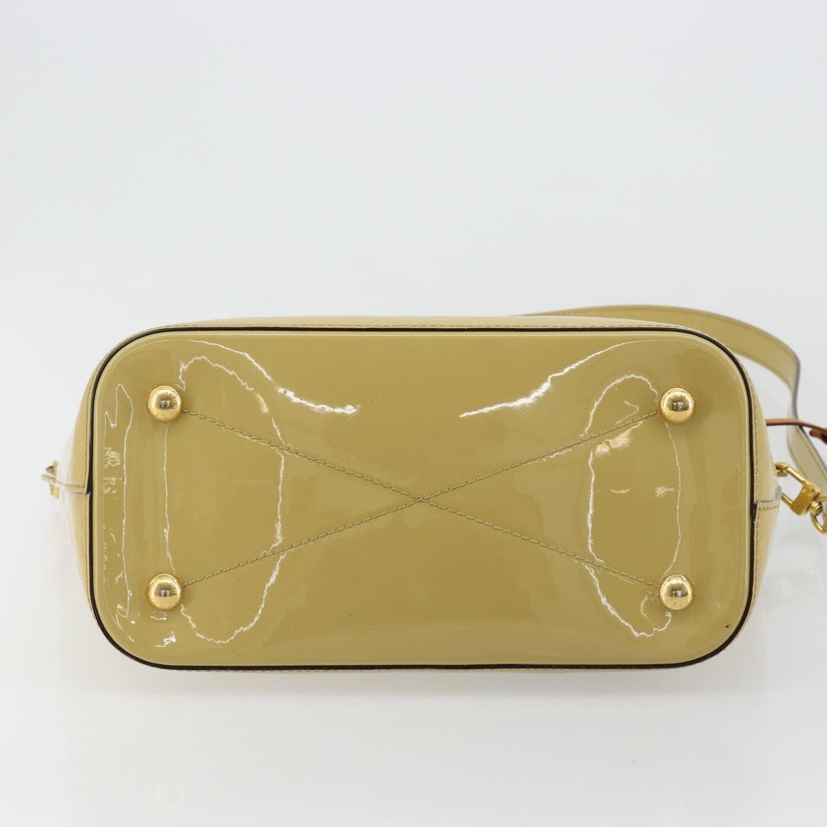 Louis Vuitton Montebello Handbag Monogram Vernis, Beige, Patent Leather, Handbag