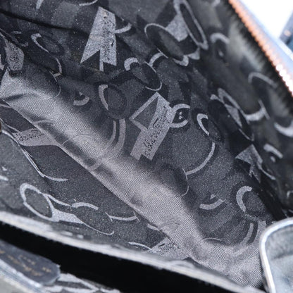 Salvatore Ferragamo Gancini handbag Leather, NAVY, LEATHER, Handbag