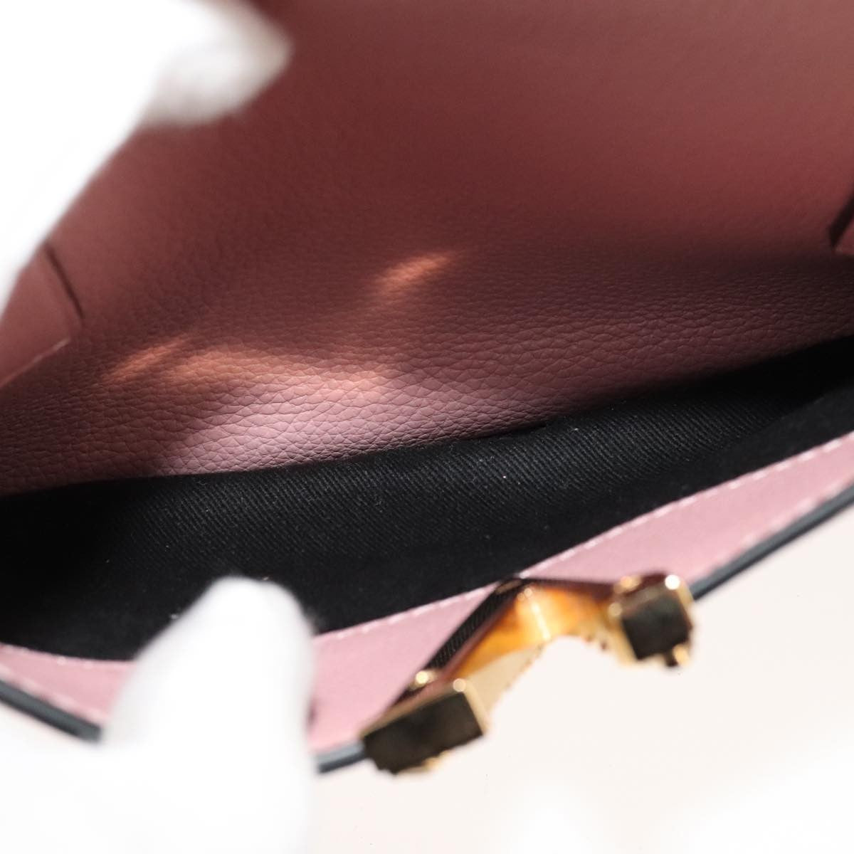 Versace Virtus Front Pocket Tote Leather, PINK, LEATHER, Tote bag