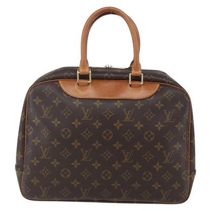 Louis Vuitton Deauville Handbag Monogram Canvas, BROWN, CANVAS, Handbag