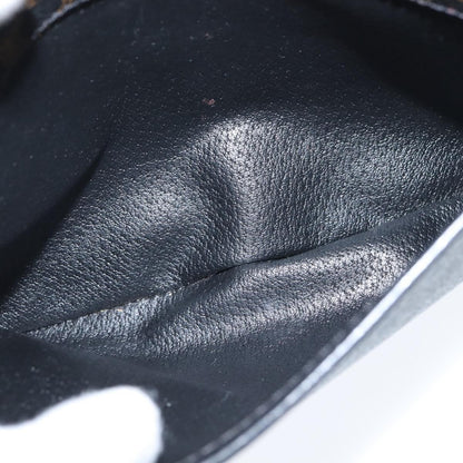 Celine Vintage Macadam Shoulder Bag Canvas and Leather, BLACK, CANVAS, Shoulder bag