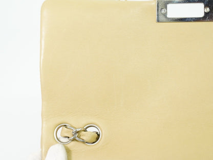 Chanel Reissue 2.55 Flap Bag Quilted Lambskin, BEIGE, LEATHER, Shoulder bag