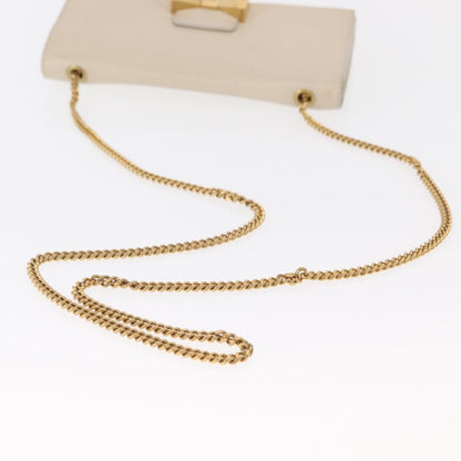 Chloe Chain Flap Crossbody Bag Leather, BEIGE, LEATHER, Shoulder bag