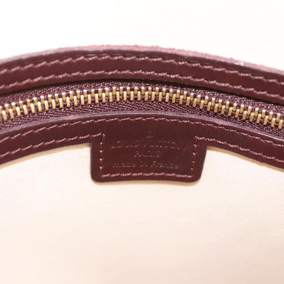 Louis Vuitton Alma Handbag Mini Lin, RED, CANVAS, Handbag