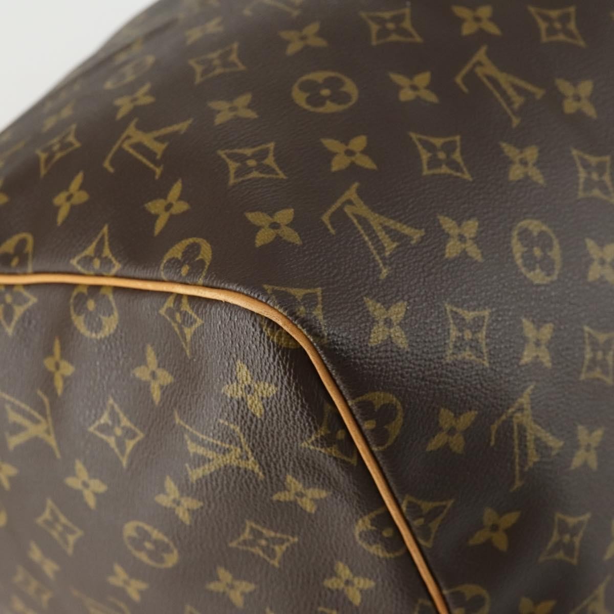 Louis Vuitton Keepall Bag Monogram Canvas, BROWN, CANVAS, Travel bag