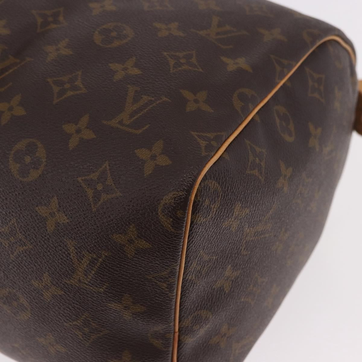 Louis Vuitton Speedy Handbag Monogram Canvas, Brown, Canvas, Handbag