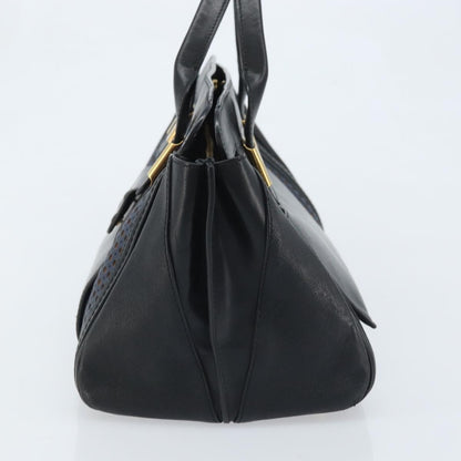 Chloe Alice Satchel Leather, Black, Leather, Handbag