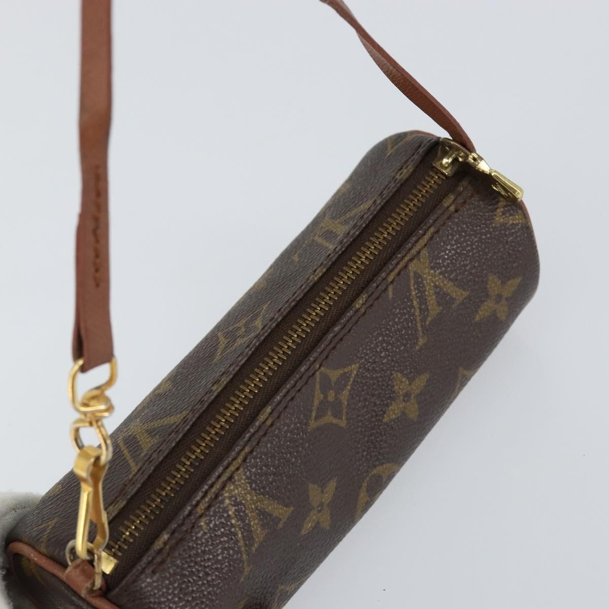 Louis Vuitton Papillon Pochette Monogram Canvas, BROWN, CANVAS, Clutche & pouche
