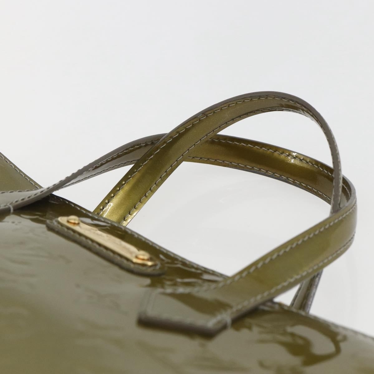 Louis Vuitton Wilshire Handbag Monogram Vernis, GREEN, PATENT_LEATHER, Handbag