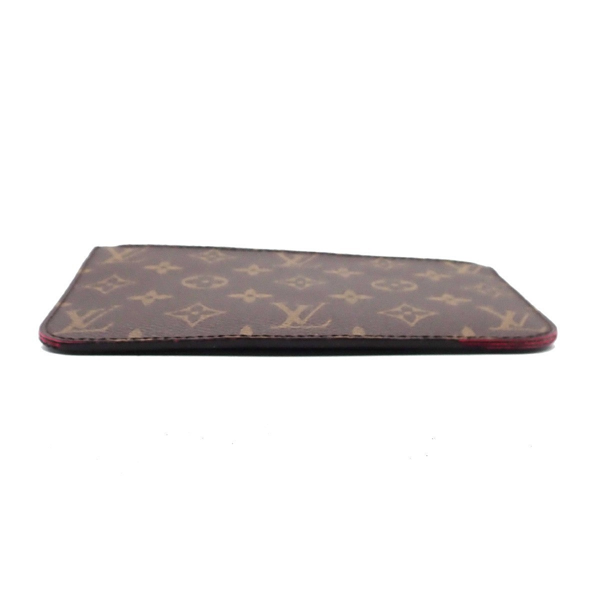 Louis Vuitton Neverfull Pochette Monogram Canvas, BROWN, CANVAS, Tote bag
