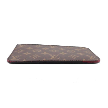 Louis Vuitton Neverfull Pochette Monogram Canvas, BROWN, CANVAS, Tote bag
