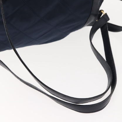 Prada Buckle Backpack Quilted Tessuto, NAVY, NYLON, Backpack