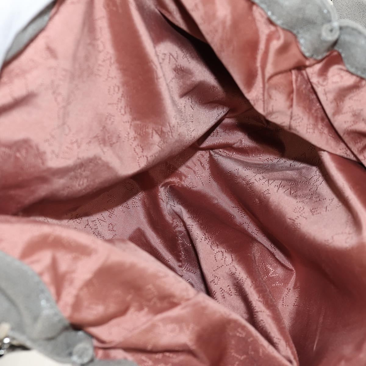 Stella McCartney Falabella Fold Over Bag Faux Leather, GRAY, POLYESTER, Shoulder bag