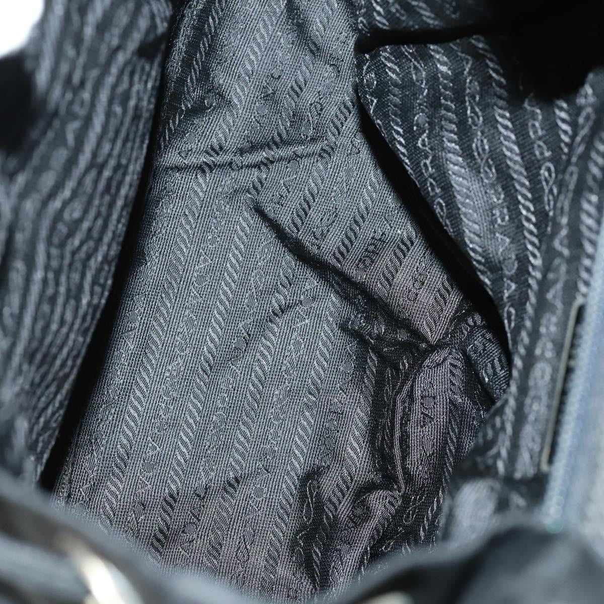 Prada Vela Double Front Pocket Backpack Tessuto with Saffiano Leather, BLACK, NYLON, Backpack