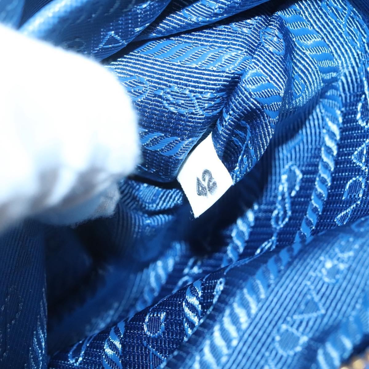 Prada Bow Camera Crossbody Bag Tessuto, BLUE, NYLON, Shoulder bag