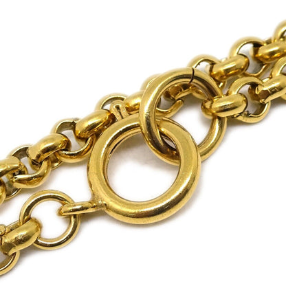 Chanel CC Heart Pendant Necklace Metal, GOLD, GOLD_PLATED, Necklace