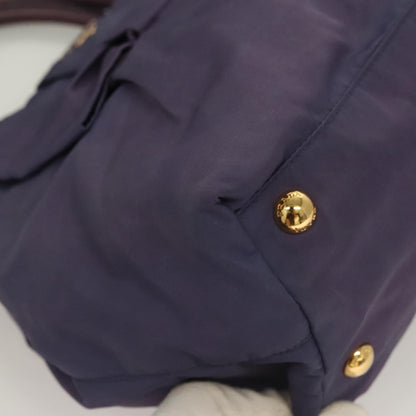 Prada Bow Tote Tessuto, PURPLE, NYLON, Handbag