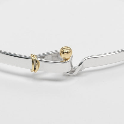 Tiffany & Co. Love Knot Bracelet Sterling Silver and 18K Yellow Gold, SILVER, SILVER, Bracelet