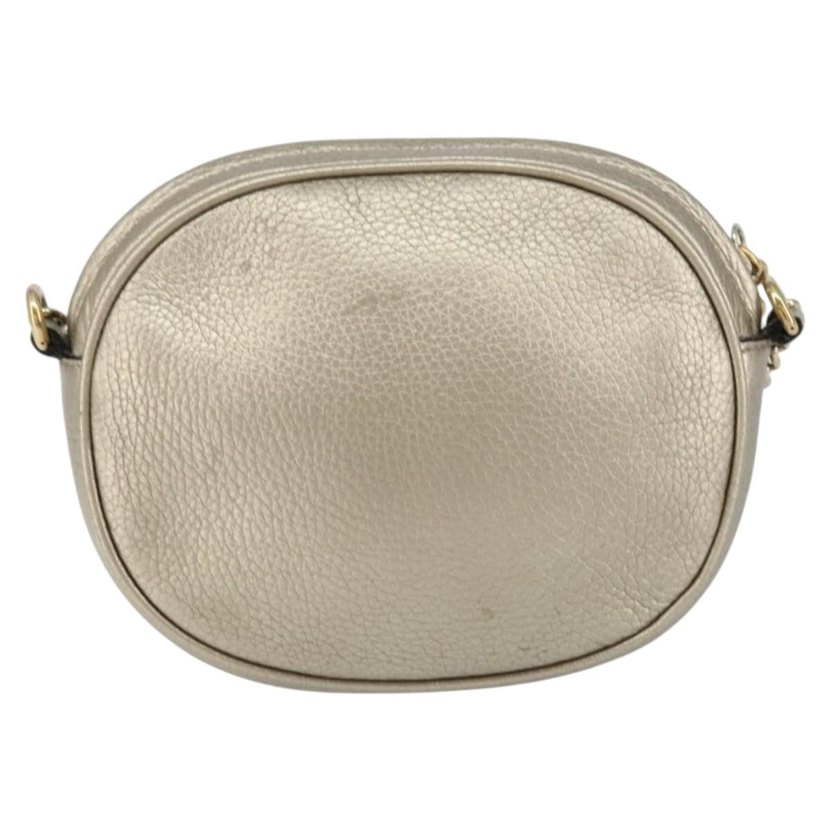 Gucci Soho Chain Bag Leather, GOLD, LEATHER, Shoulder bag