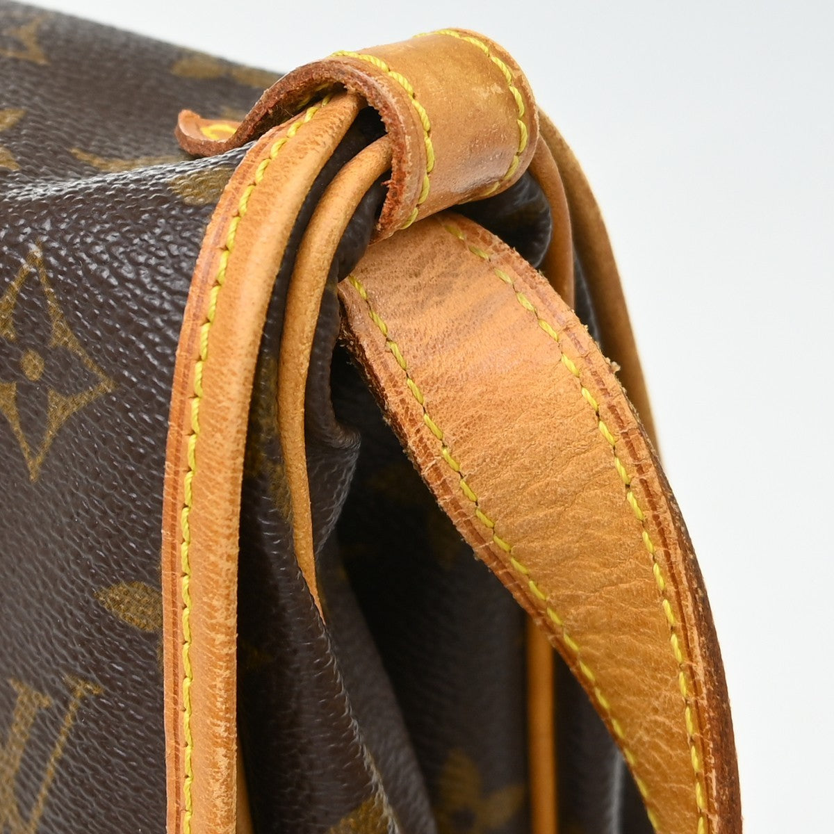 Louis Vuitton Saumur Handbag Monogram Canvas, Brown, Canvas, Shoulder Bag