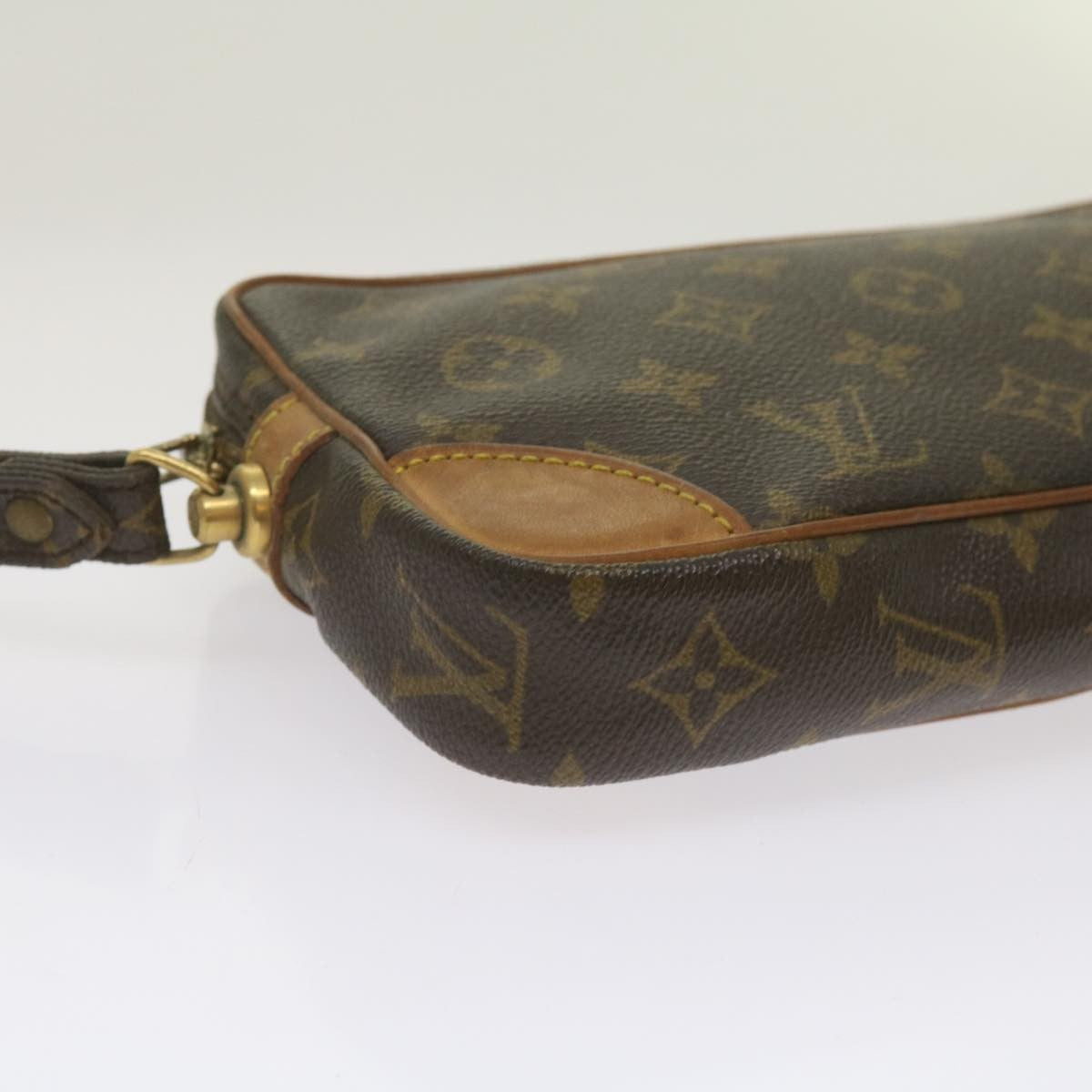Louis Vuitton Marly Dragonne Clutch Monogram Canvas, BROWN, CANVAS, Clutche & pouche