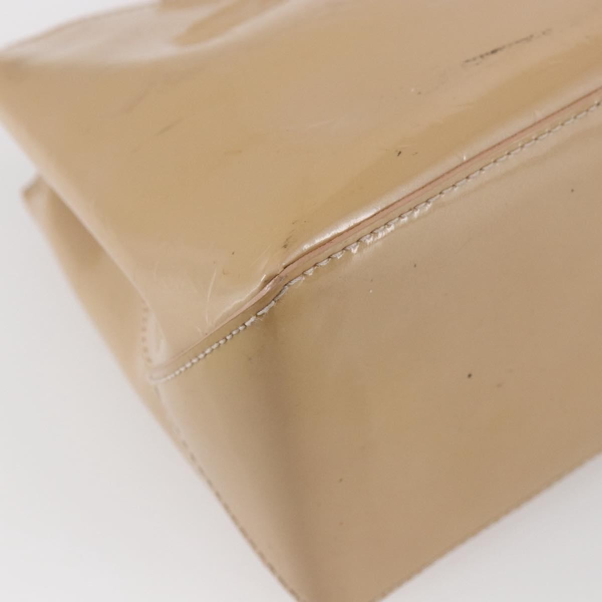 Louis Vuitton Wilshire Handbag Monogram Vernis, BEIGE, PATENT_LEATHER, Handbag