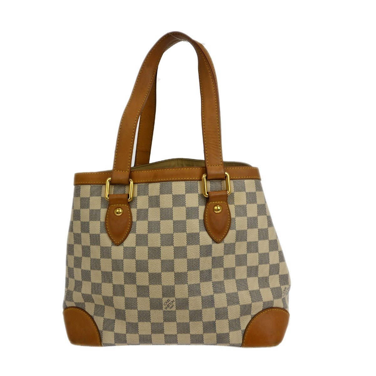 Louis Vuitton Hampstead Handbag Damier, WHITE, CANVAS, Handbag