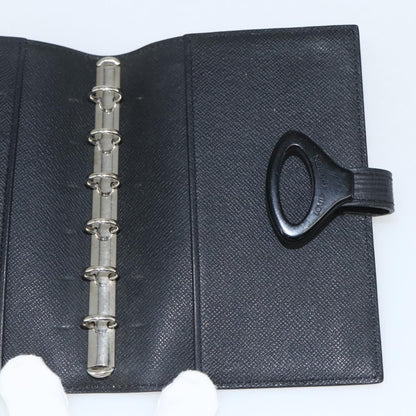 Louis Vuitton Agenda Cover Epi Leather, BLACK, LEATHER, Wallets