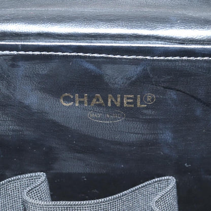 Chanel Vintage Timeless Vanity Case Caviar, BLACK, LEATHER, Toiletry Case